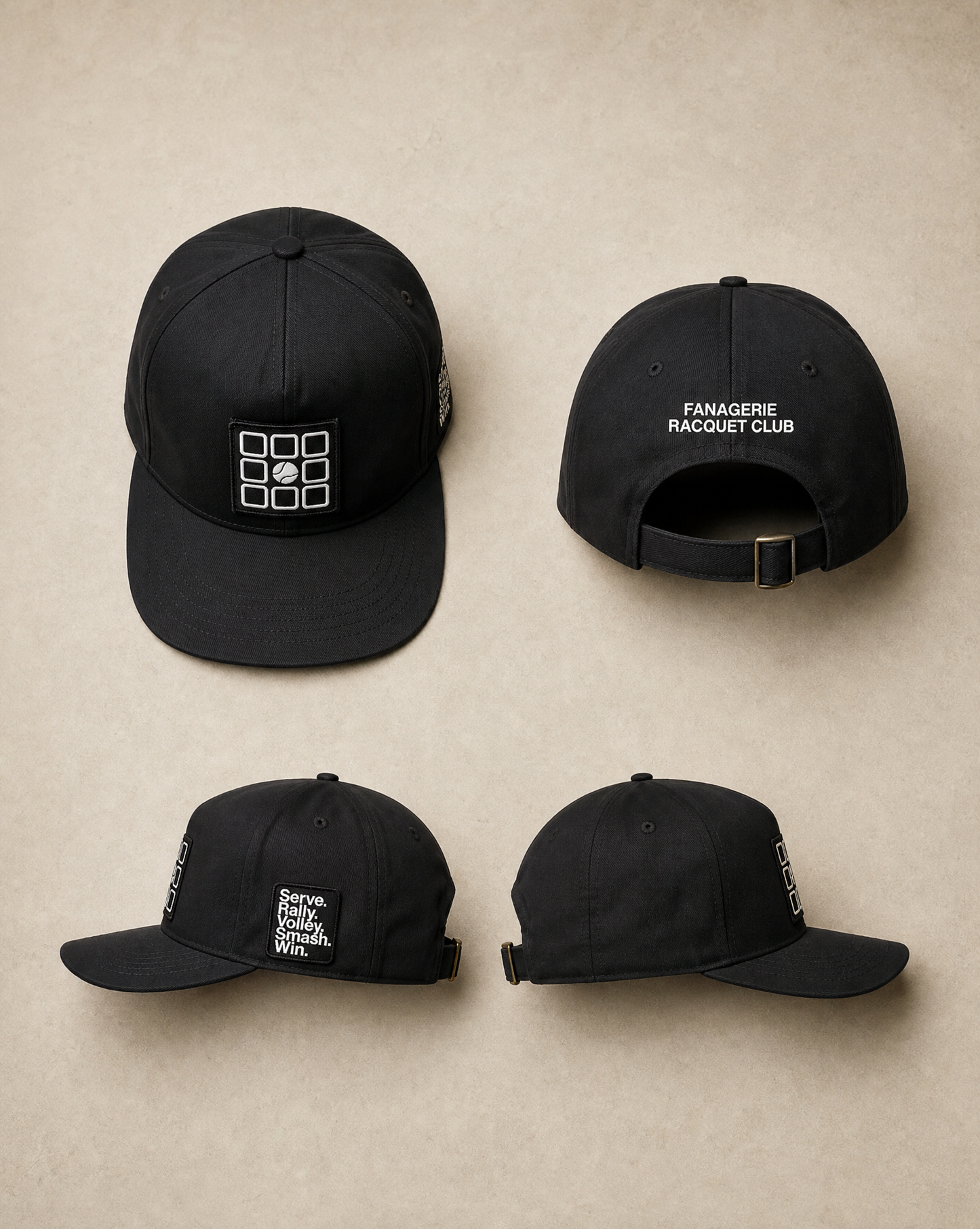 Serve and Win 5-Panel Hat- Fanagerie Racquet Club