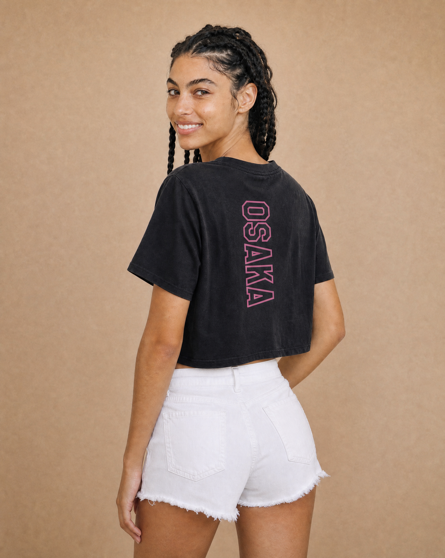 Serve and Win Ladies Suite Tee Cropped SS- Naomi Osaka