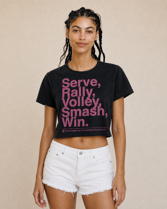 Serve and Win Ladies Suite Tee Cropped SS- Naomi Osaka