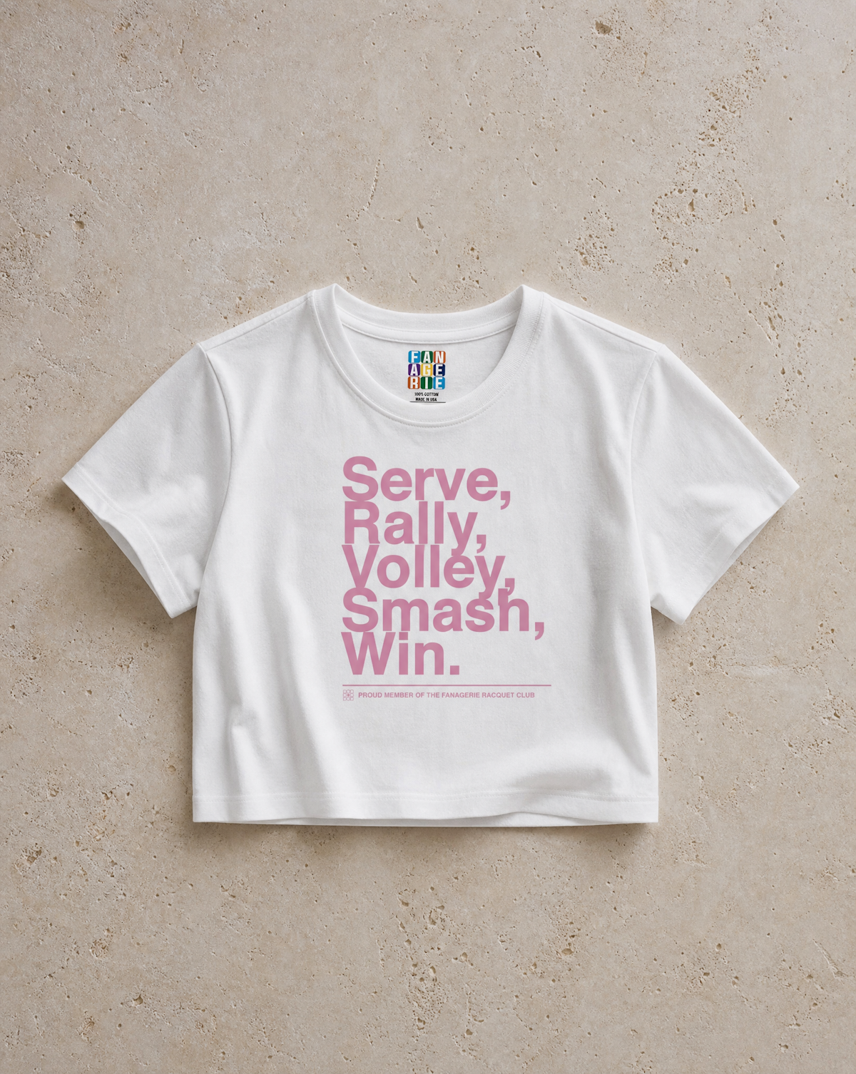 Serve and Win Ladies Suite Tee Cropped SS- Aryna Sabalenka
