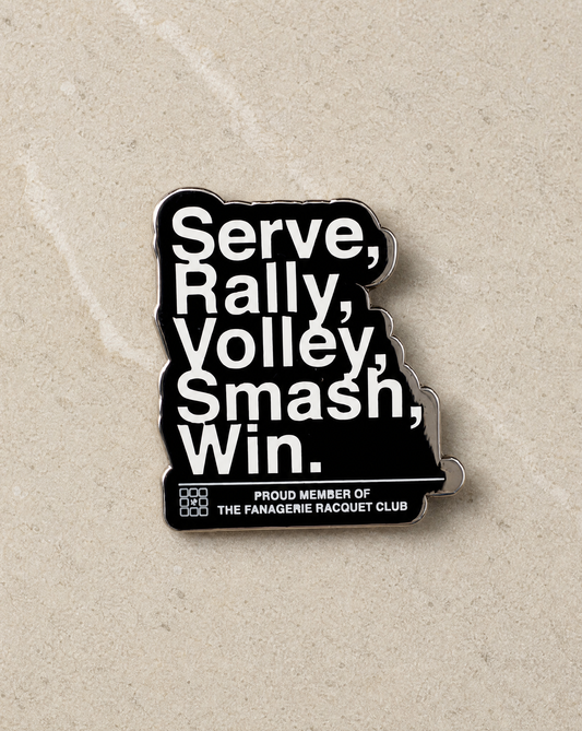 Serve and Win Collector's Pin- Fanagerie Racquet Club